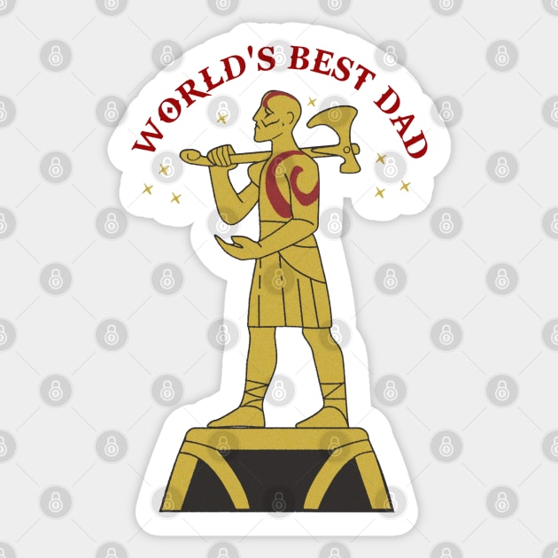 World's best dad Sticker by Brunaesmanhott0